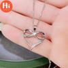 Hi Trendy Silver Color Heart Necklace Women Infinity Pendant Chain Necklace Wedding Party Jewelry Anniversary Gifts