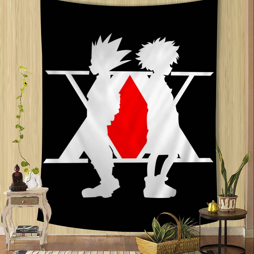 Anime Hunter X Hunter Classic Vintage Colorful Tapestry Wall Hanging Bohemian Wall Tapestries Mandala Wall Art Decor
