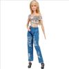 Trendy Handmade T-shirt Blouse And Jeans Clothes Outfits For 11 Inch Barbie Dolls