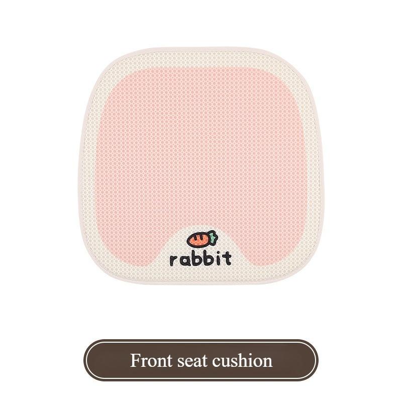 Cute Dog Car Seat Cushion Universal Four Seasons Breathable Half Pack Cartoon Rear Single Seat Cover Seat Accessories