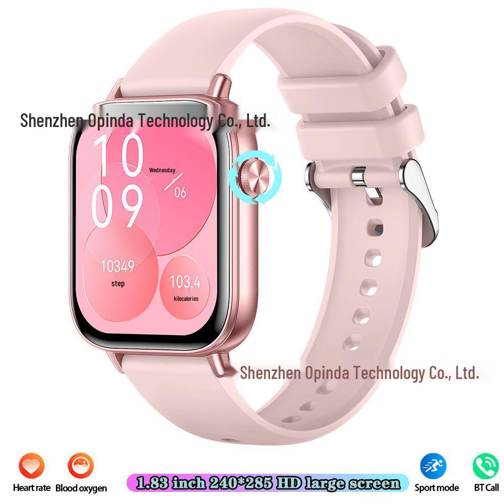 I128 Smartwatch: Activity Tracker, Heart Rate Monitor, Bluetooth Call, 1.69” Touch Display, Smart Bracelet.