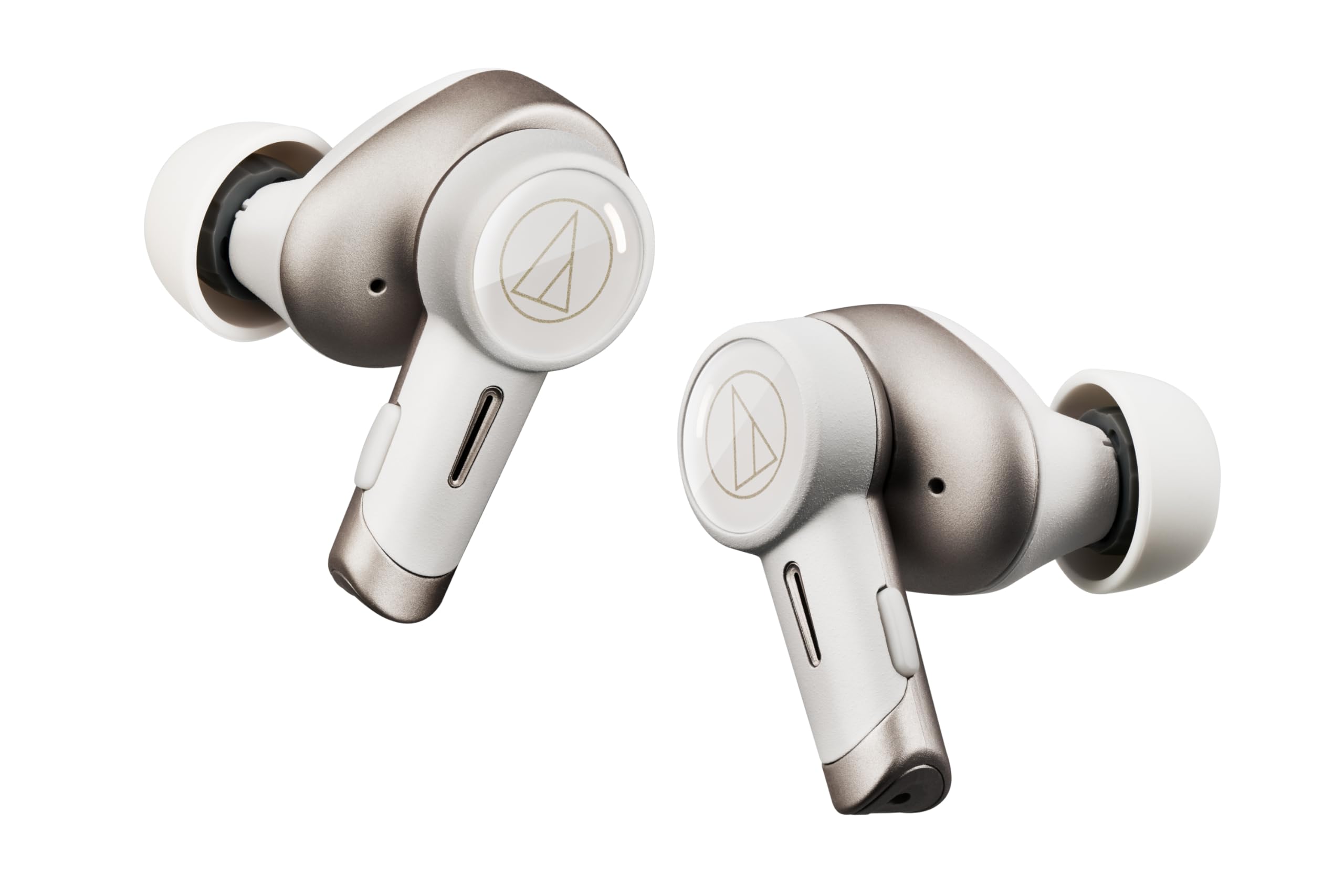 

Audio-Technica ATH-TWX9MK2 WH(И) Беспроводные наушники с шумоподавлением, Bluetooth, True Wireless, с микрофоном, примерно 18,5 часов воспроизведения, беспроводные