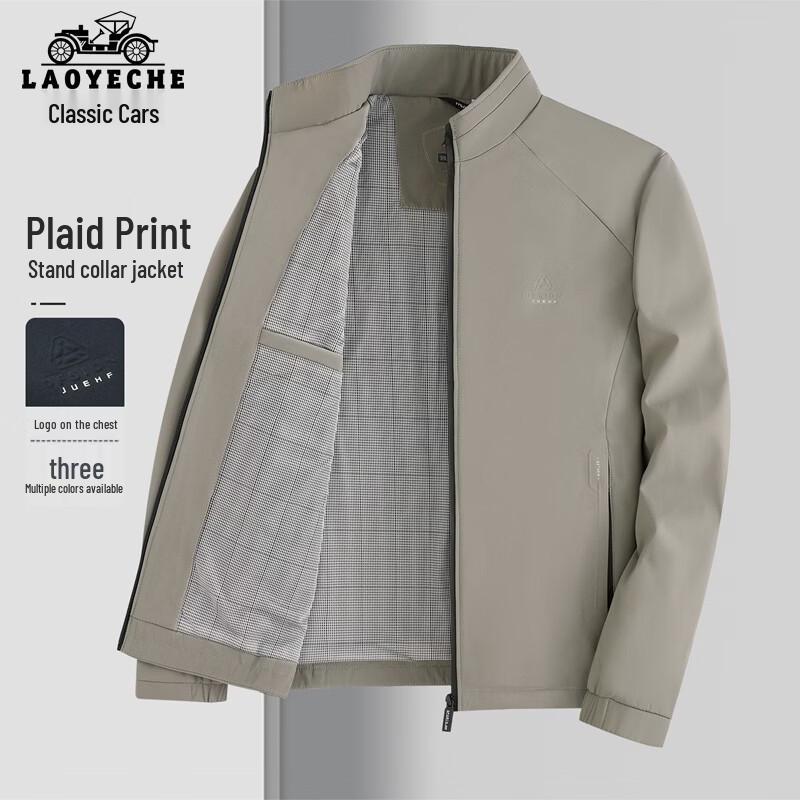 LAOYECHE Men s Plaid Lined Casual Jacket 175