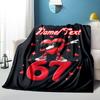 1PC Custom Name "Love Celebration: 67th Birthday" Flannel Blanket Versatile,all-season Throw Suitable for the Living Room,bedroom,camping,travel,and G