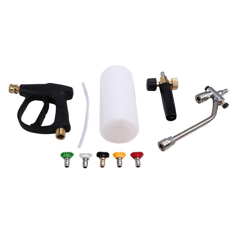 ABUL-Car Auto Wash Foam Gun High Pressure Auto Washer Pot Snow Foam Lance Soap Foamer Water Gun Foam Watering Set