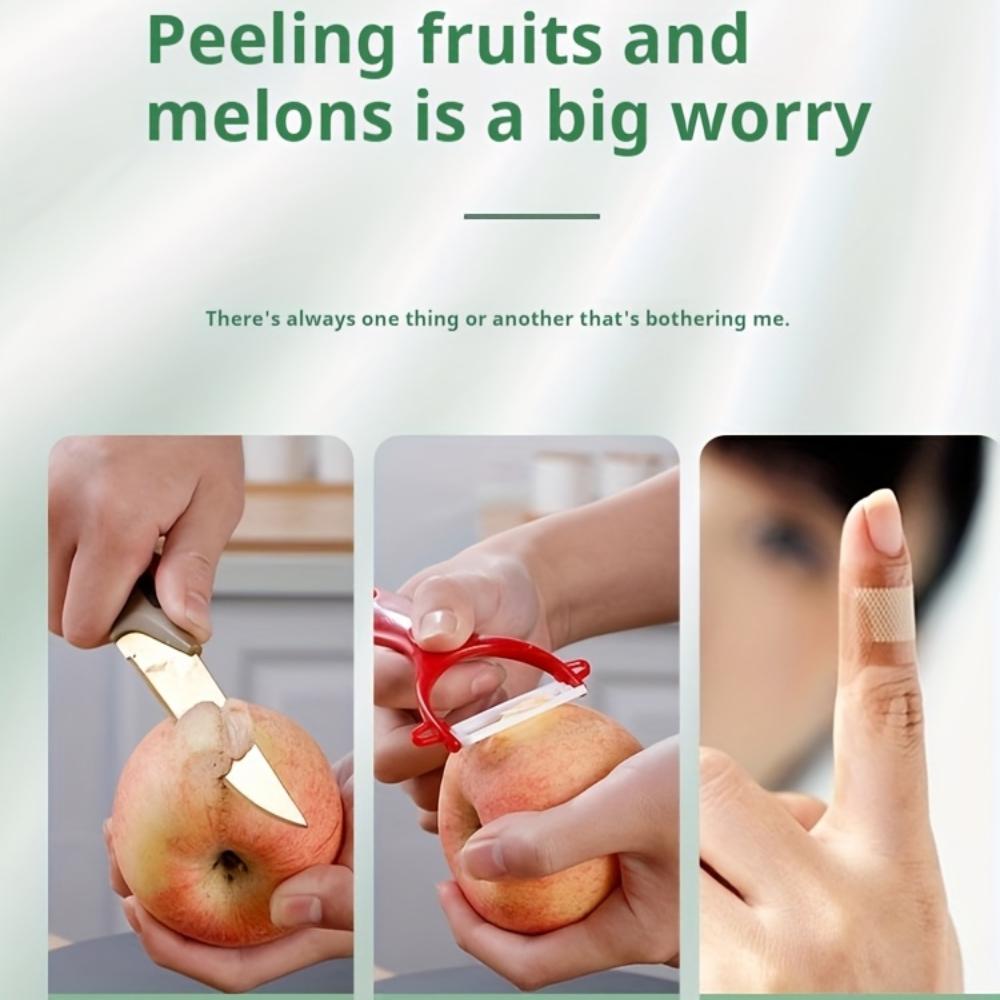 Automatic Electric Fruit Peeler Machine with Quick, Easy Peeling, Durable ABS Construction, One-Touch Operation, Auto Shut Off
