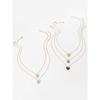 5pcs Fashionable Minimalist Chain Cute Glitter Butterfly Pendant Necklace Set For Women, Versatile Daily Accessory