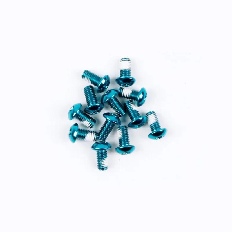 

12PCS Colorful Bicycle Disc Brake Rotor Bolts T25 M5x10mm MTB Bike Alloy Steel Disc Brake Rotor Fixing Screws 12pcs