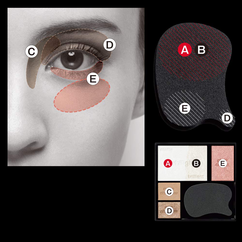 KATE White Shaping Palette WT-2 Purple White Eyeshadow Multicolor 6.2g (x 1)