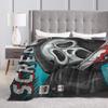 Scream Movie Horror Blanket Quality Warm  Bedding Throws Autumn Kids Living Room Graphic Bedspread