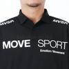 Polo Shirt Descente ST5SHSZ1MB Navy XO Size [Move Sports] Men's