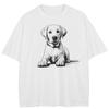 Streetwear Golden Retriever Grafické Tričko Bavlna Unisex Vrcholy Trička Letní Krátký Rukáv Tričko