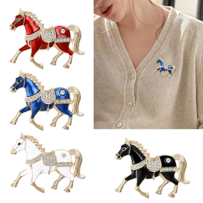 Portable Horse Pin Comfortable Wear Jewelry With Polished Finish for Daily Wear