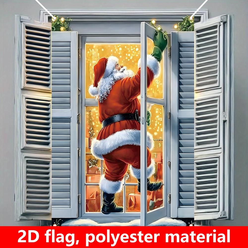 1pc - Gift - Oversized31.5x47.3in Holiday Banner For Home Office - Indoor/Outdoor Decor Print 2D Flat Design Holiday Decor