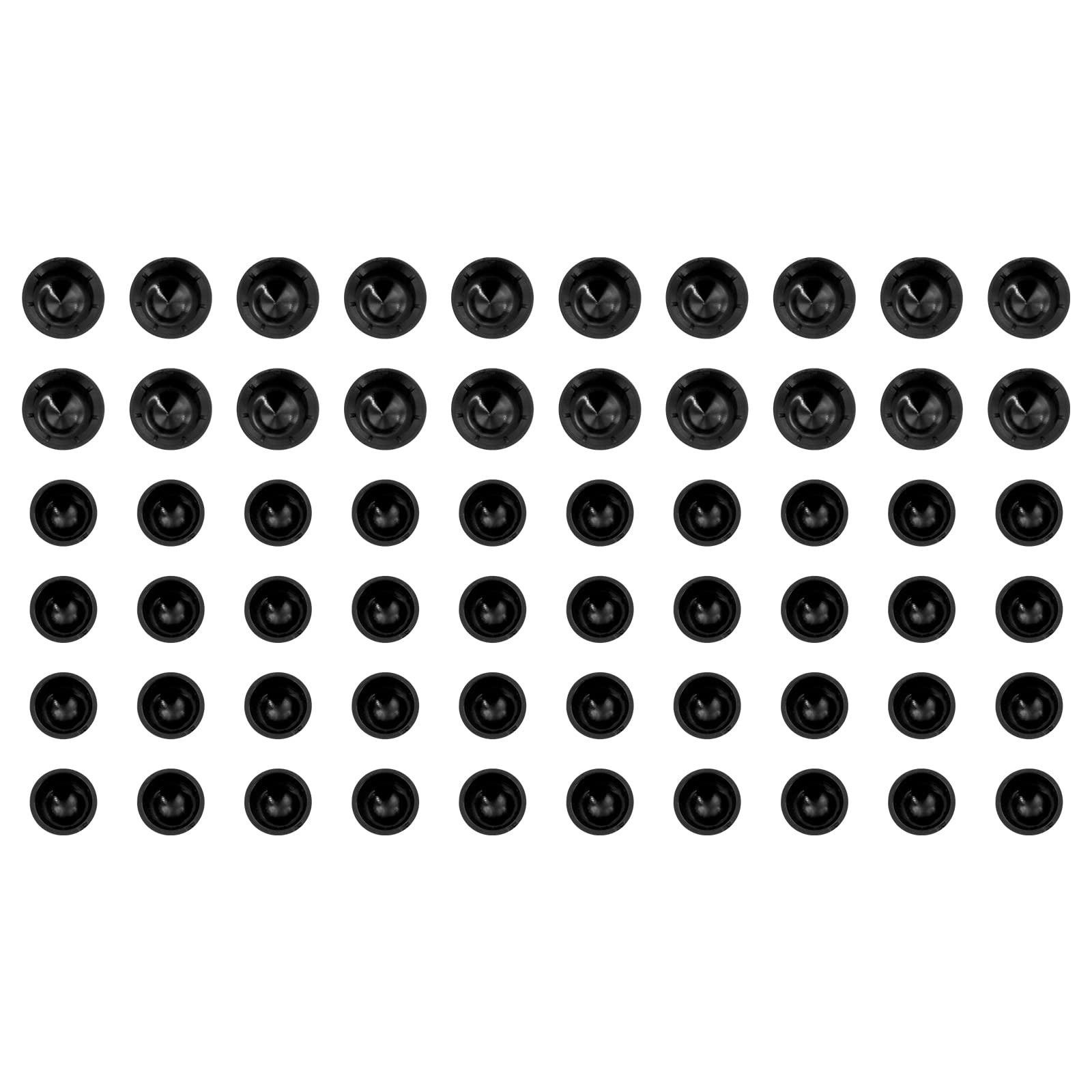 

HDBUBALUS 60pcs Motorcycle Engine Bolt Cap Cover Set for Harley Touring Softail Black чорний