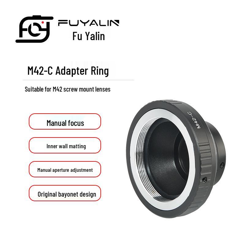 M42 To C-Mount Adapter for East German Helios 44-2 and Other M42 Lenses
