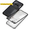 Odporne na wstrząsy Twarde Etui do Nothing Phone 3A Metalowa Ramka ze Stopu Aluminium Zderzak + Szklany Tył Hartowane Szkło do Nothing Phone 3A