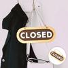 OPEN/CLOZED Store Closed Board Wooden Business Open Sign for Store Door Hanging Tag  Store Door
