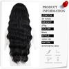 MERISIHAIR Black Red Orange Golden Color Long Water Wave Hairstyle Wig for Women Synthetic Hair High Temperature Fiber Average Size