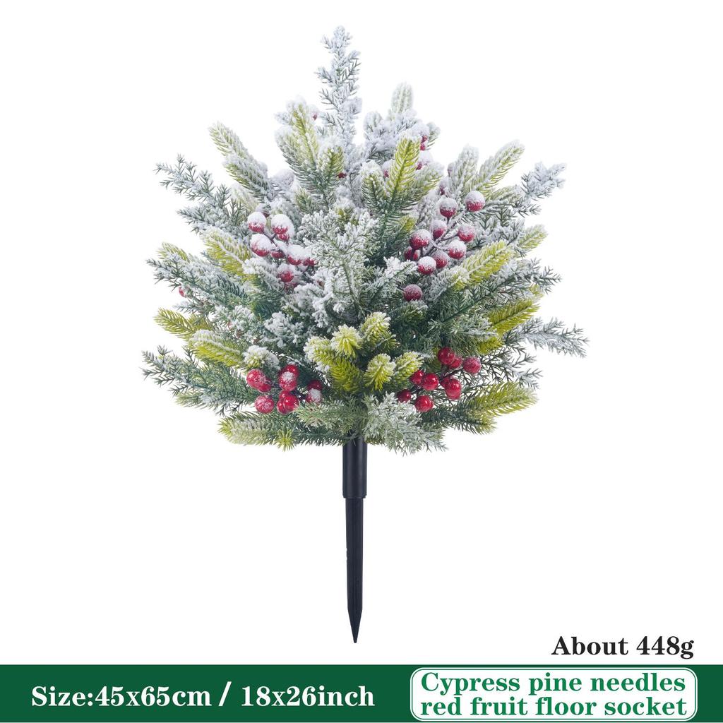 Cross-border Artificial Snow Berry Pine & Cypress Garden Decoration