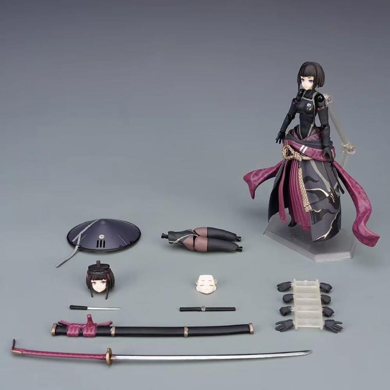 

Ronin Wandering Samurai Mecha Musume 16cm Articulated Action Figure Collectible Model Desktop Decoration Present Designed For Anime Fans