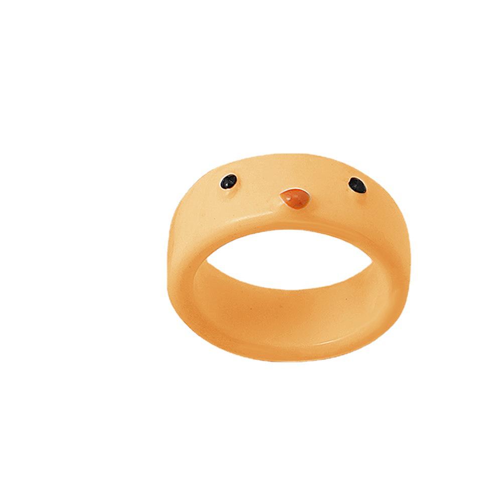 Anello in Resina a Forma di Rana Cartone Animato Bizzarro: Stile Carino e alla Moda per l'Indice o il Dito dell'Articolazione
