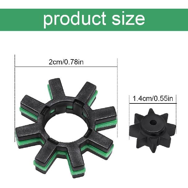 2Sets Damper Electric Power Steering Motor Shaft Kit, Steering Coupler, Steering Motor Shaft Damper and Spacer, Steering Bushing Replacement for C-HR