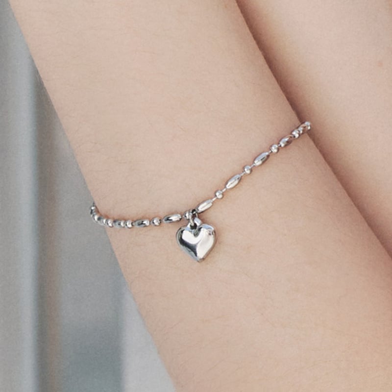 engbrox Chunky Chain Heart Bracelet