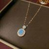 Women's Sweet Style Rainbow Diamond Pendant Necklace with Star & Moon Clavicle Chain