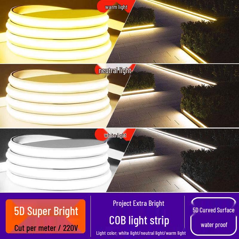 

UOSU Outdoor COB LED Light Strip, 4000K