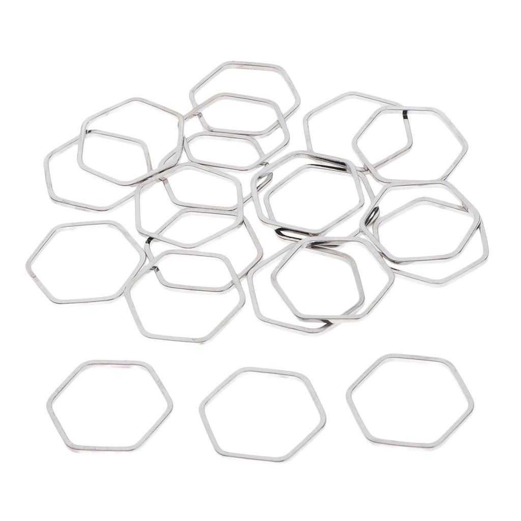 20 kusů kovových přívěsků na výrobu šperků 7x7mm