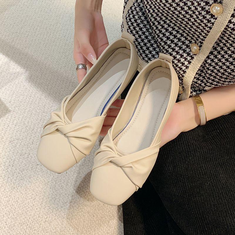 

Туфли Мэри Джейн, нежные, мягкие на подошве, женские туфли, весенние, универсальные, на плоской подошве 40 бежевый