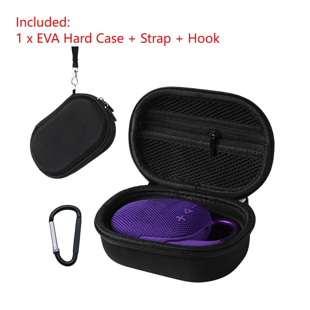 EVA Hard Carrying Case + Silicone Cover For JBL Clip 5 Shockproof Protective Cover + Speaker Storage Bag For JBL Clip 5 Speaker