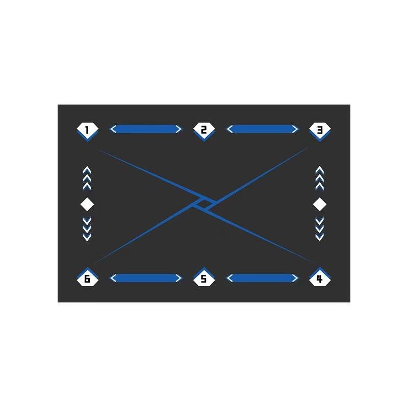 Soccer Training Mat Multi Color Line Markings All Sports Games Football Practice Pad for Indoor Outdoor Use Football Mat