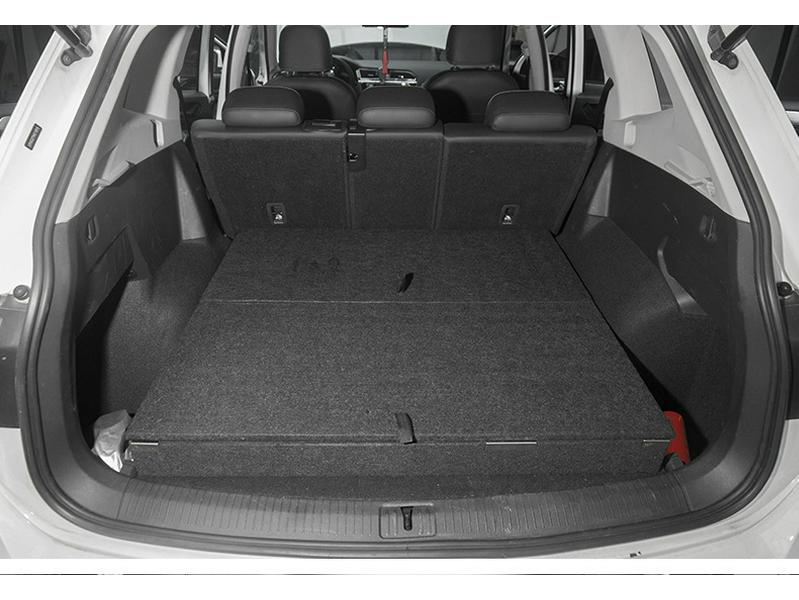 Volkswagen Tiguan L Trunk Conversion: Rear Storage Organizer & Camping Travel Bed Board.