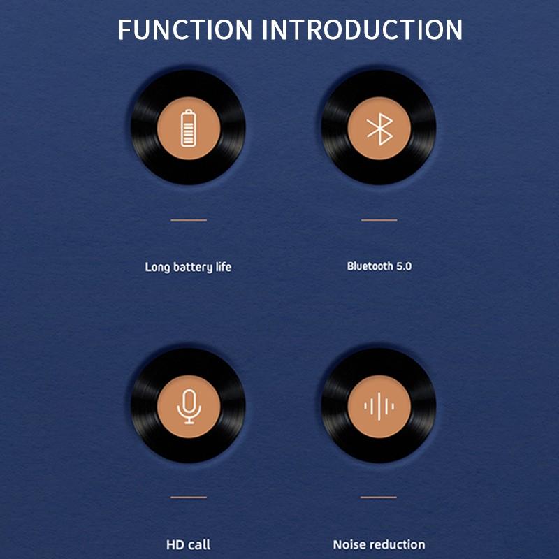 Biznesowe słuchawki Bluetooth Stereo Czysty dźwięk Rozmów Bezprzewodowy zestaw słuchawkowy z mikrofonem Słuchawka głośnomówiąca do prowadzenia samochodu Muzyka