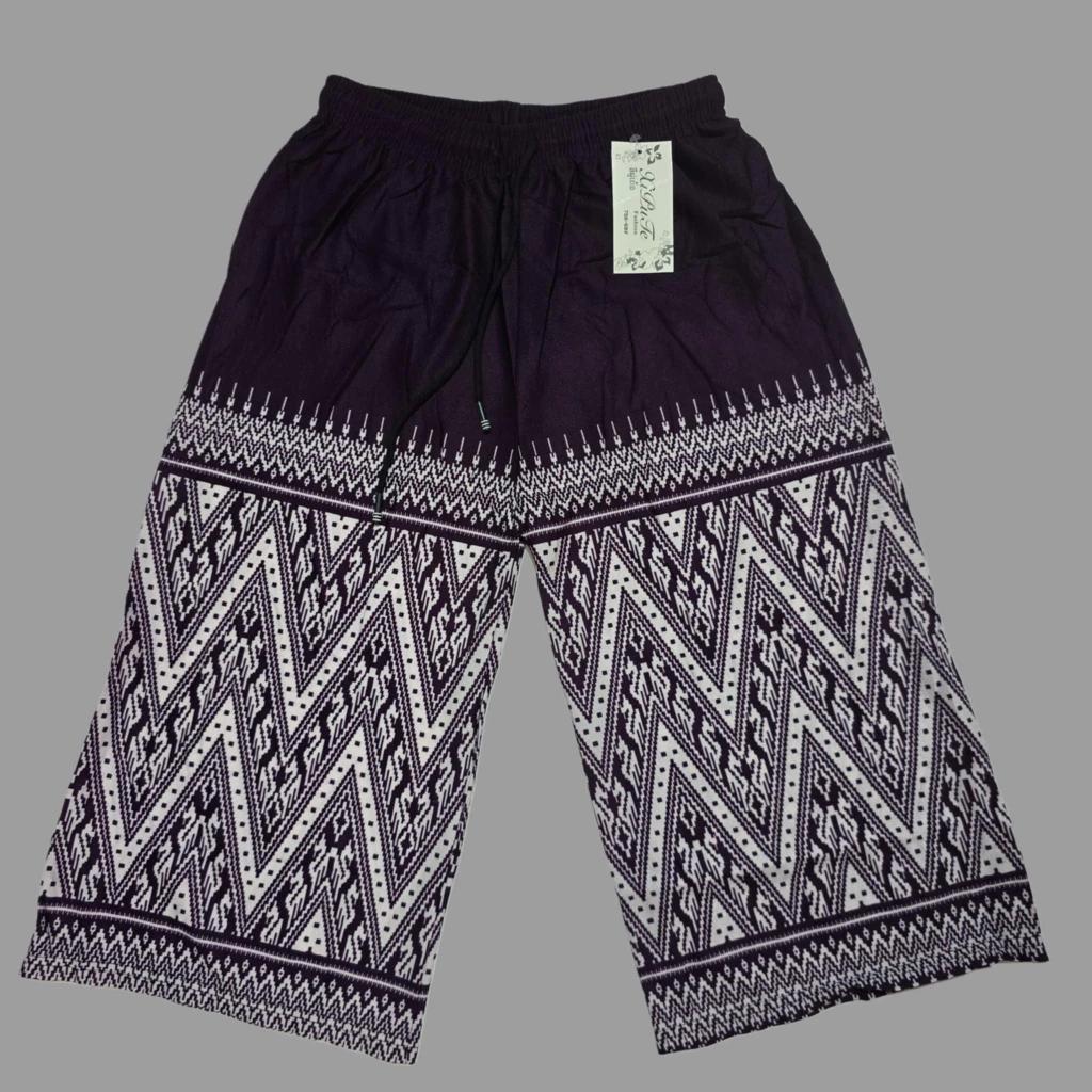 Long Loose Leg Elephant Pants Adjustable Elastic Waistband Strap Women Men Unisex Print Thailand Casual Streetwear Beach Summer Bohemian Retro Vintage