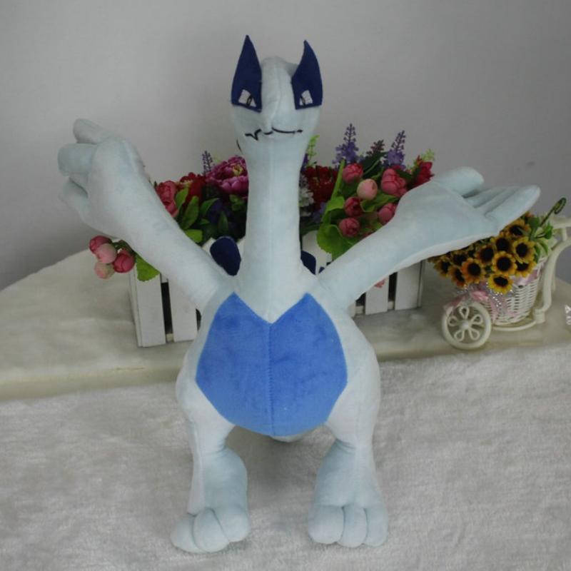 15/35cm Pokemon Cartoon Lugia Plush Toy Anime Lugia Soft Stuffed Plushies Pillow Doll Room Decoration Boys Girls Holiday Gift