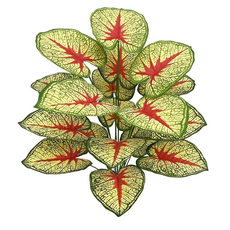 

1 букет Декор для дома и сада Декор для дома и сада 18 листьев Большой лист таро Тропический бонсай Украшения для вечеринки и свадьбы
