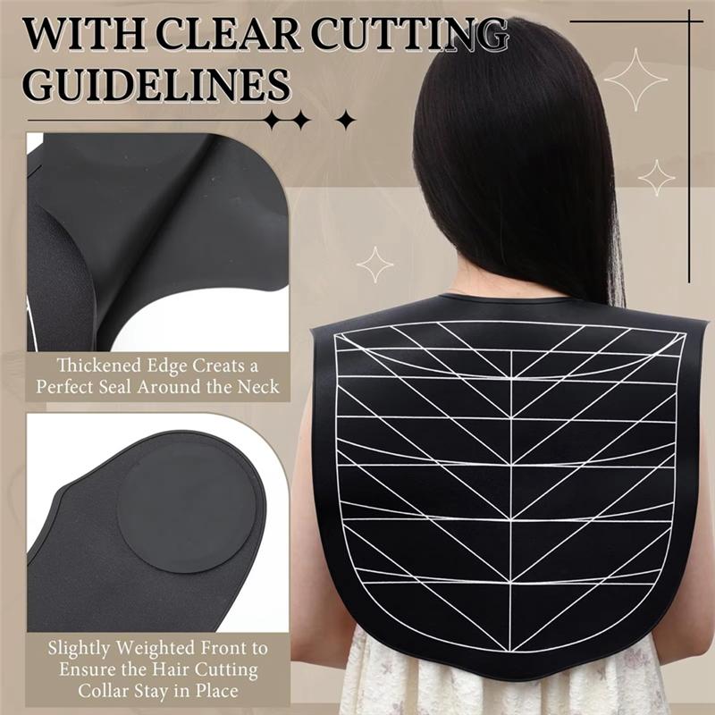 

Salon Hairdressing Cape Waterproof Barber Hair Coloring Apron Hair Dye Shawl Professional Barbershop Styling Cape Tools чорний