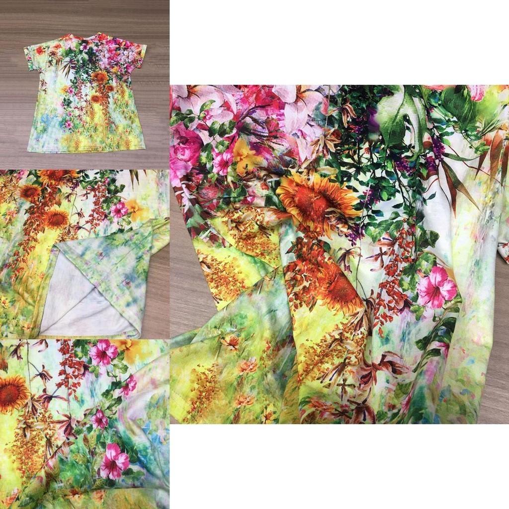 Women's Floral Print Short Sleeve Tops Featuring Soft Material For Ultimate Comfort