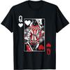 Rainha de Copas Baralho de Cartas Cartas de Jogar Cassino Poker Camiseta