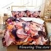 3D Print Anime Murasaki Shion Bedding Set Duvet Cover Bed Set Quilt Cover Pillowcase Comforter king Queen Size Boys Adult029963
