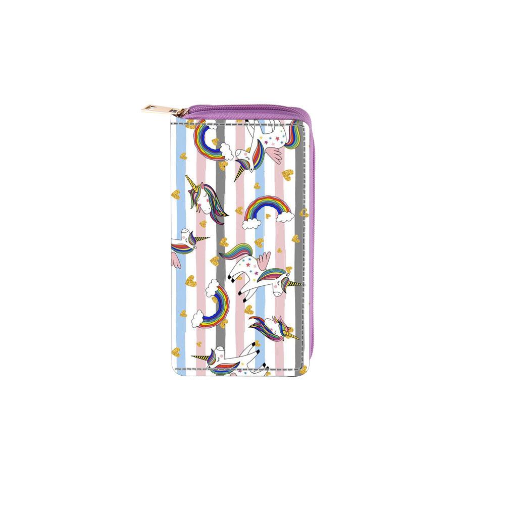 

Unicorn long zipper wallet wallet card bag