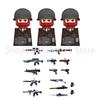 MOC UV Printing Military Building Blocks Accessories Soldier Figures  Special Forces Army Sniper Police Bricks Toy Children Gift