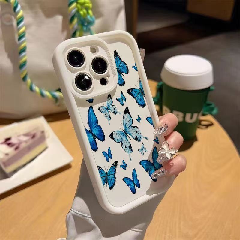 Butterfly new model is suitable for iphone16pro mobile phone case Apple 1514 female 13promax Japan and Korea 12x11