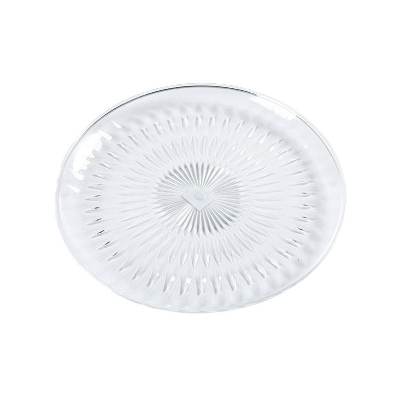 Transparent Fruit Plate for Snacks And Candies Clear Plastic Fruit Tray for Home And Kitchen
