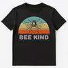 Vintage Look Be Kind T-Shirt Mit Einem Lustigen Bienen-Wortspiel Unisex T-Shirt