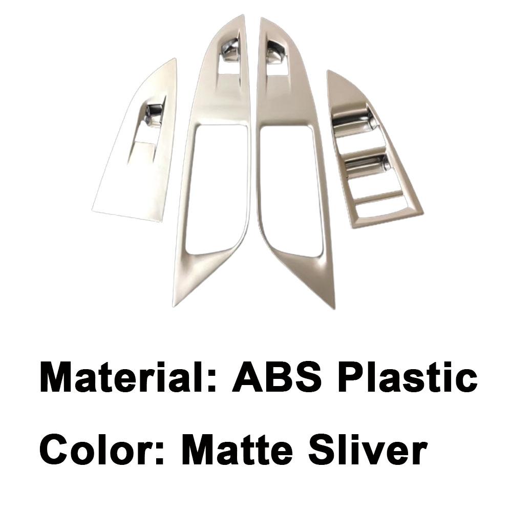 For Chevrolet Cruze Sedan 2017 2018    Door Armrest Window Glass Lift Switch Button Panel Cover Trim Frame 4pcs