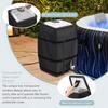 Inflatable Hot Tub Heater Pump Cover & Zipper Inflatable Hot Tub Spa Oxford Protection Pump Cover for Multiple Spa Heater Pumps
